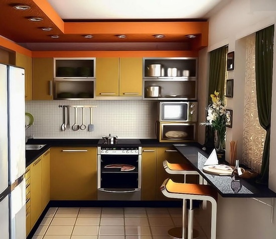 Küchenplanung-Design Ideen kleine Küche