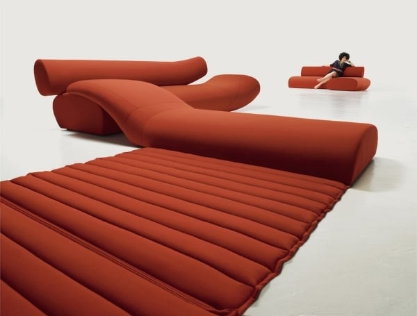 Lounge Möbel Design-Rot Lava Couch