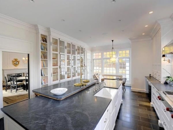 Luxuriöse Kücheneinrichtung-Küchenarbeitsplatte Marmor