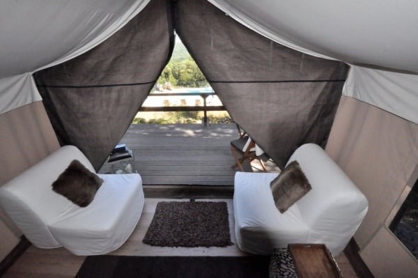 Luxus-Glamping Relaxsessel-Reise