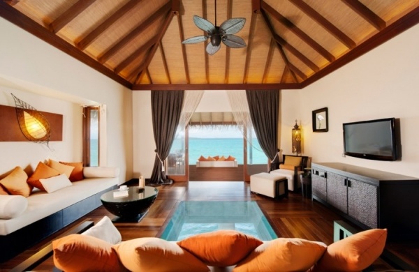 Luxus Suite Malediven-Stylisches Interieur