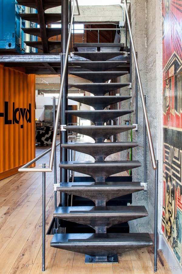 Metall-Treppe Geländer San Francisco-Loft Stil