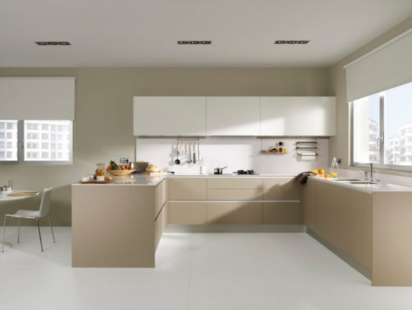 Moderne Laminat Küche-Holzoptik Dica Design
