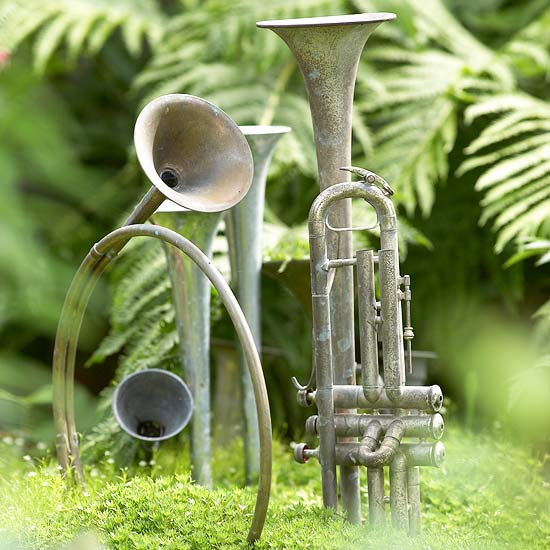 Musik Instrumente Garten-Deko 