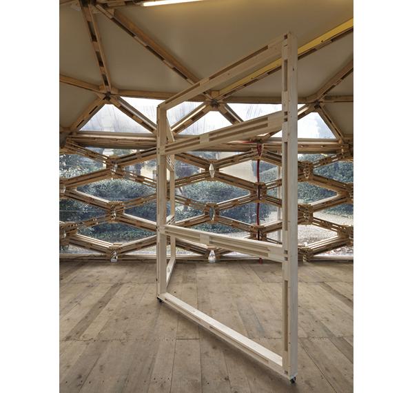 Pavillon architektu avatar architetti recycelten Holzpaletten