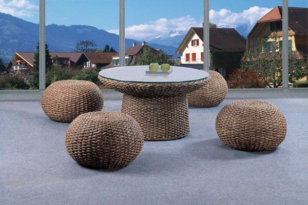 Polyrattan Möbel-Sitzgruppe Sofa Set