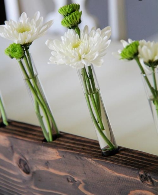 Reagenzgläser Blumenvase-basteln Tipps