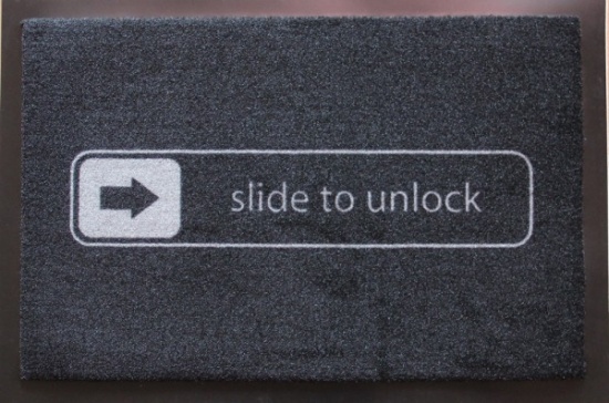 Schmutzfangmatten-Slide to Unlock-moderne Bodenmatte