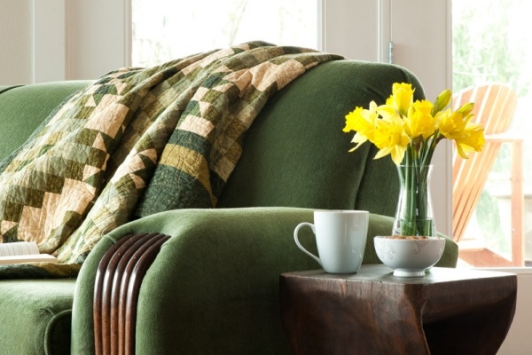 Sofa Set Design-Grüne Polsterung