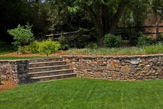 Steine für Mauer-Garten gestaltung