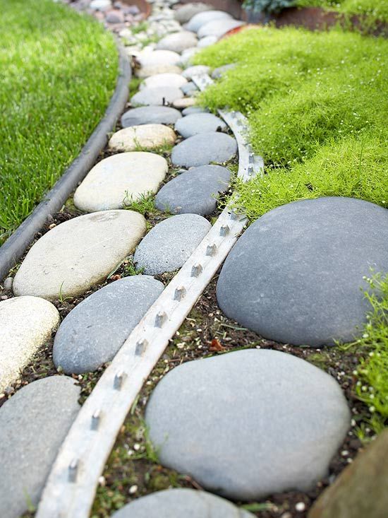 Steinfluss anlegen-Designer Gartenplanen