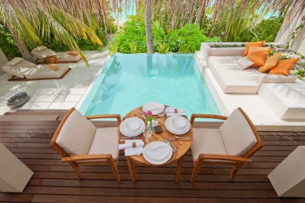 Strandvilla Malediven Hotel design