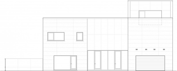 The Beaumont House-Plan Fassade Front