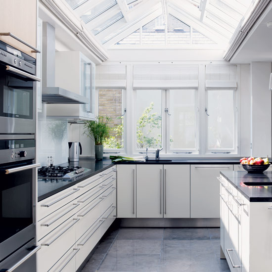 Tipps Ideen Küchenfenster dachfenster satteldach sonnige küche