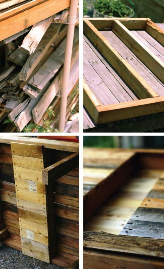 Tisch Europaletten Holz-selbst bauen Deko