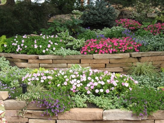 Trockenmauer Gartenbau Design-Tipps