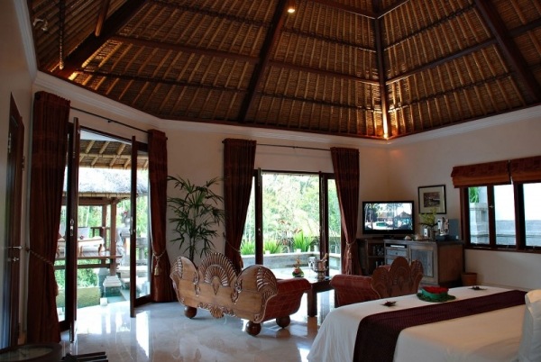 Tropische Luxus Villa-hohe Decke-Innendesign Dekorationen