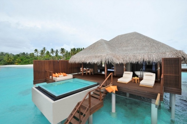Ozean Villa auf Stelzen tropisch-Malediven