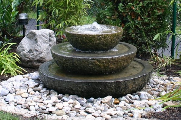 Wasserbrunnen Stein Garten-Gestaltung