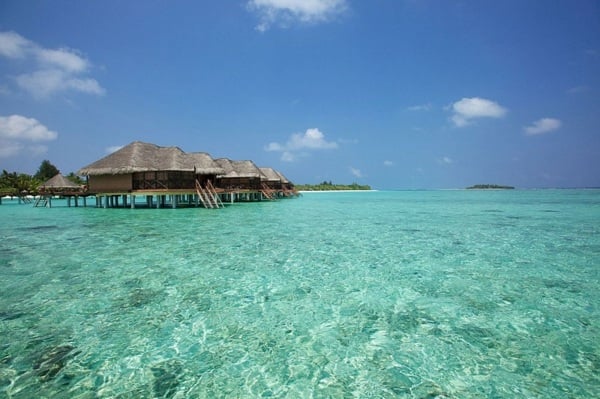 Wasserbungalows Tauchen Malediven 
