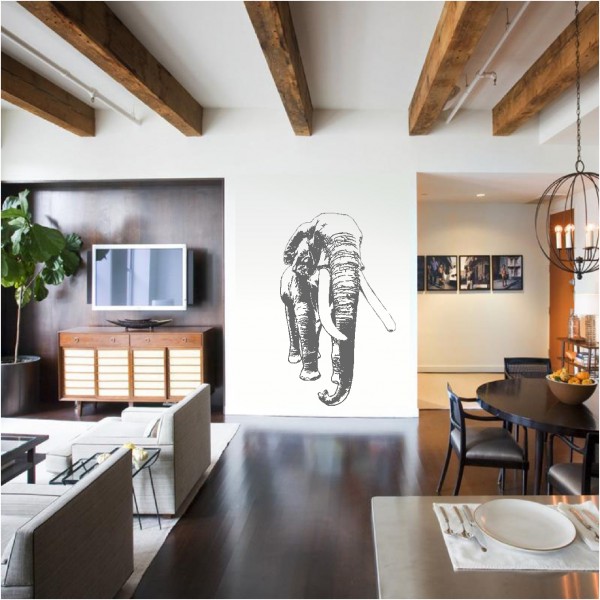 Wohnraum Gestaltung Elefant-tierische Muster-Wanddekoration