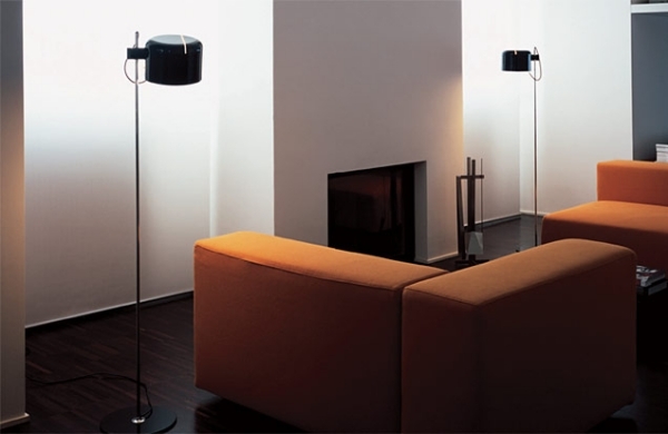 Wohnzimmer oranges Sofa-Set-Lampen design