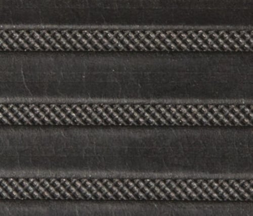 bodenbelag aus leder von alphenberg streifen schwarz