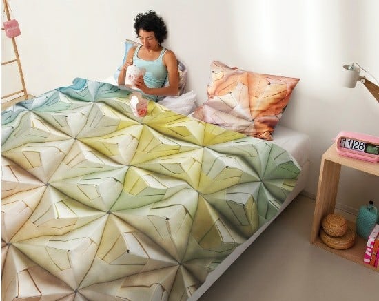 Bettwäsche Design Ideen Origami Falten