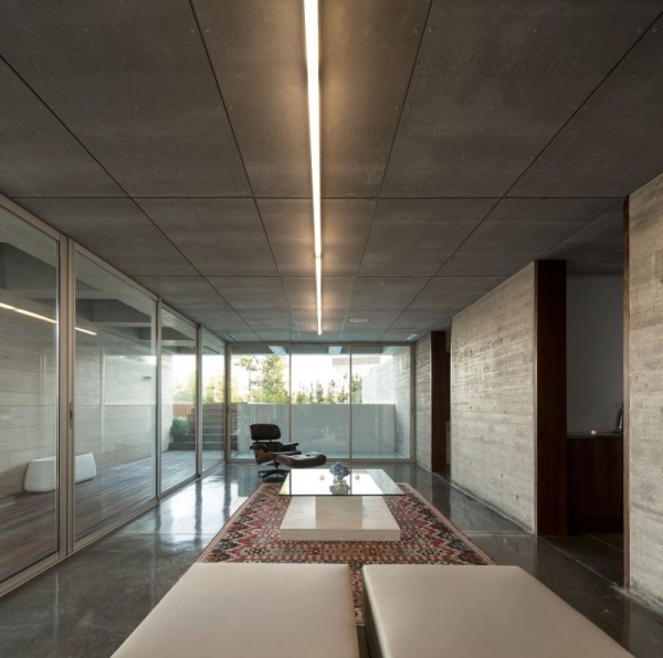 c-p-Haus Innenraum Design Teppich-Sitzstuhl Deckenleuchte