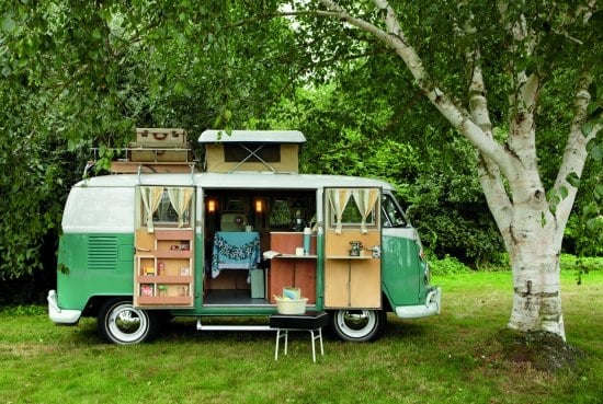 checkliste für camping mit wohnwagen vintage design