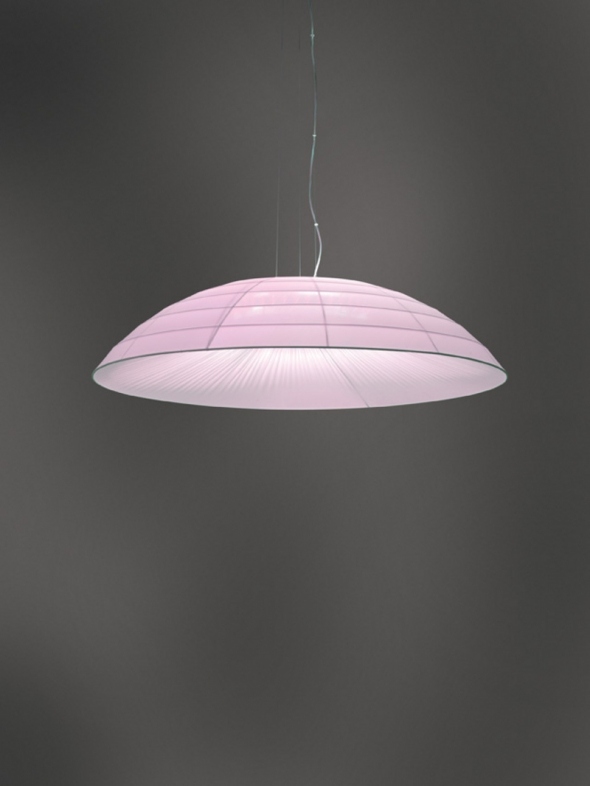 dekorative leuchte ruggiu rosa lampenschirm