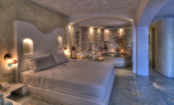 hotel design in santorini astrate suites honeymoon suite