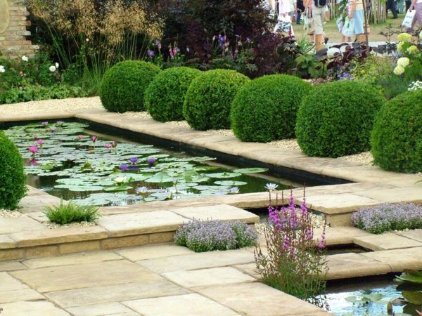 englischer Garten Teich Marmor