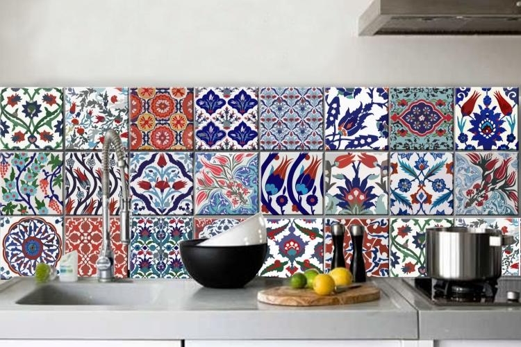 Fliesen an der Küchenrückwand