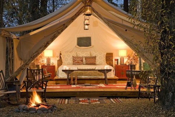 glamping Camping Urlaub komfort luxuszelt klimaanlage einrichtung