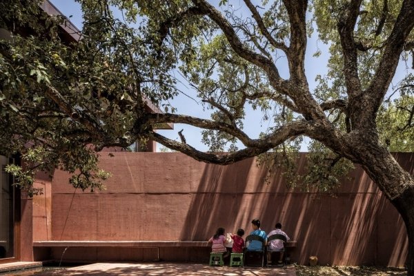 haus minimalistische architektur in portugal riesiger eichenbaum