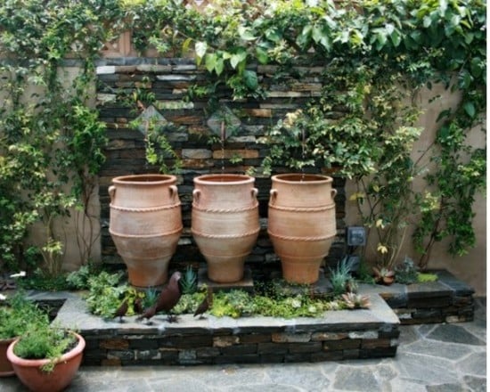 interessanter Garten Brunnen selber machen