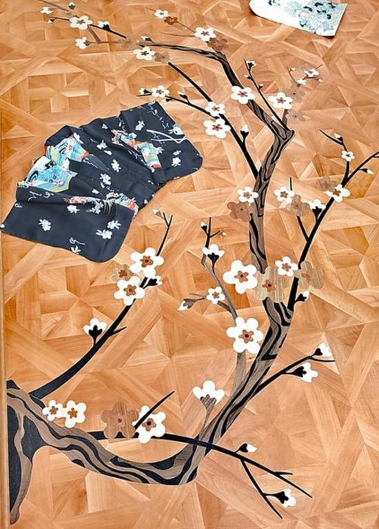 japanische Kunst Holzboden-Parkett 