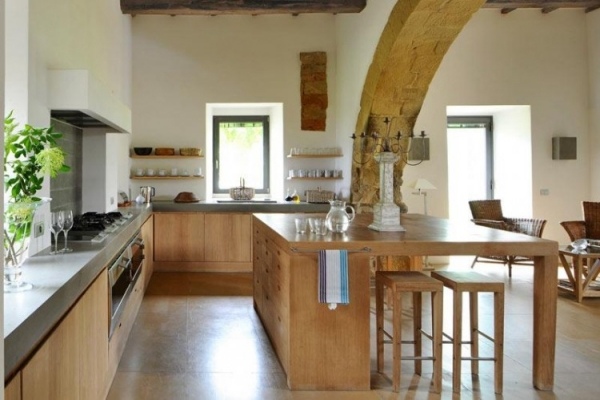 luxus villa in italien arrighi große küche