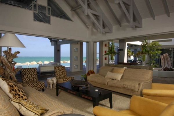 luxus ferienhaus in der karibik warme farben