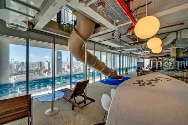 modernes office einrichtung von google ausblick telaviv