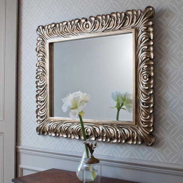 moderne spiegel im flur silber antik vintage rechteckig