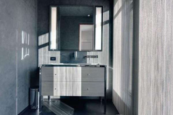 moderne wohnung mit edel design waschbecken