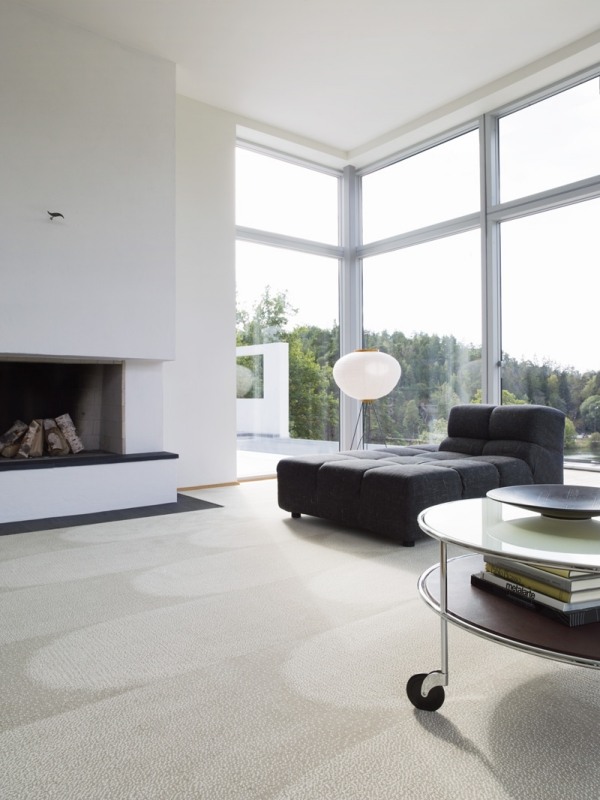modernes wohnzimmer teppichböden hell creme