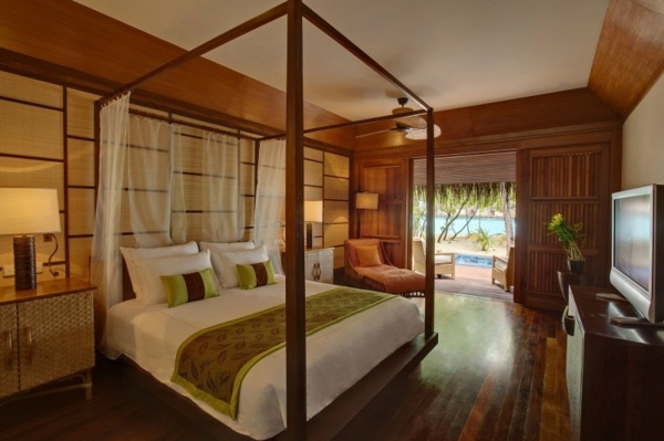romantisches Schlafzimmer-Malediven Luxus 