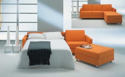 designer schlafsofa modern und kreativ orange momentoitalia