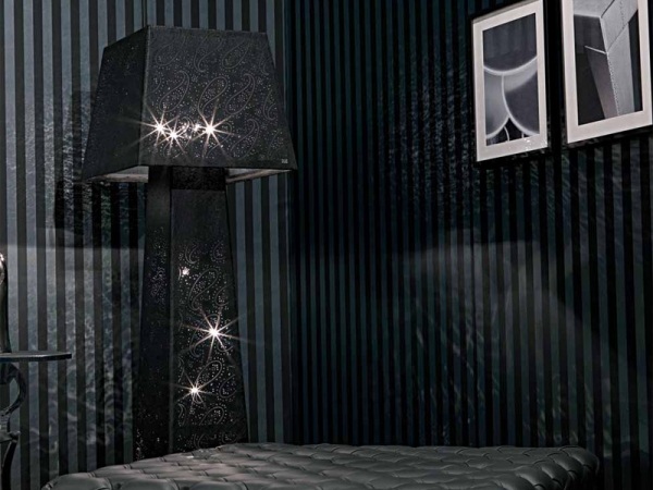 schwarze stehlampe spitze luxus fiorentino raffaello
