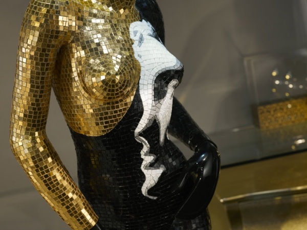 sicis next art gold schwarz mosaik exklusive stehleuchte