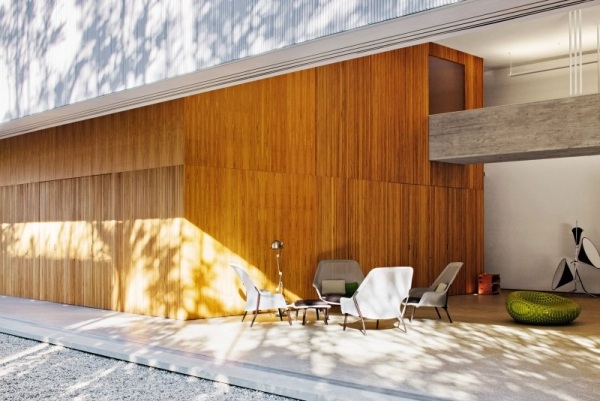 studio design mit minimalistischem interieur terrasse