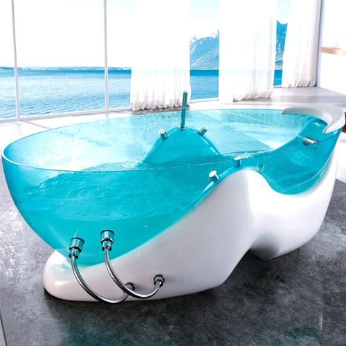 transparente badewanne massage acryl fiberglas Korra